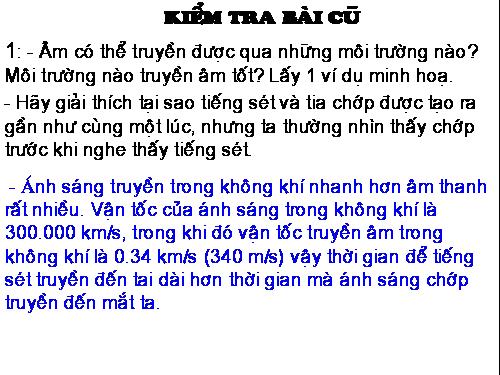 Bài 14. Phản xạ âm - Tiếng vang