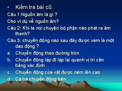 Bài 11. Độ cao của âm