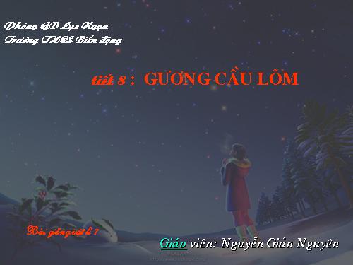 Bài 8. Gương cầu lõm