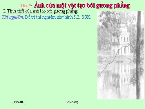 Bài 5. Ảnh của một vật tạo bởi gương phẳng