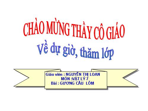 Bài 8. Gương cầu lõm