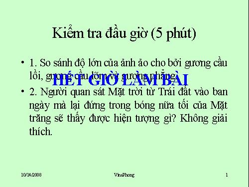 Bài 9. Tổng kết chương I: Quang học