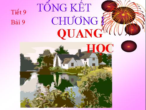 Bài 9. Tổng kết chương I: Quang học