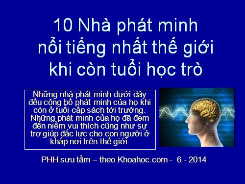10 Nhà phát minh tuổi học trò .ppt
