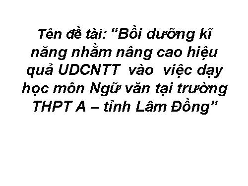 THỰC HÀNH NGHIÊN CỨU KHSPUD