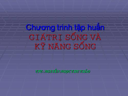 KỸ NĂNG SỐNG MÔN GDCD 2010