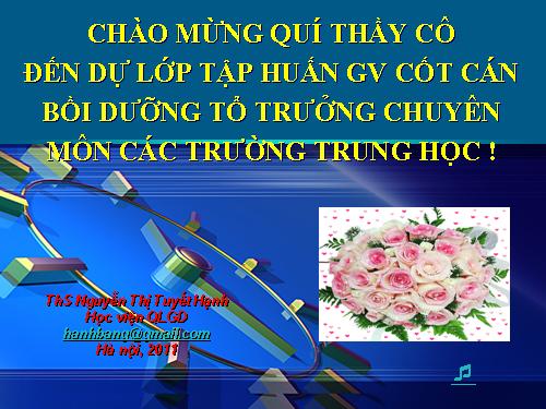 TỔ TRƯỞNG CHUYÊN ĐỀ 1