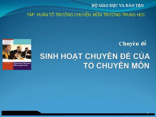 SINH HOẠT CHUYÊN ĐỀ CỦA TỔ