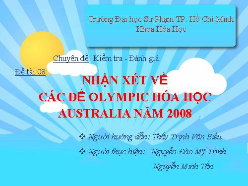 CÁC ĐỀ OLYMPIC