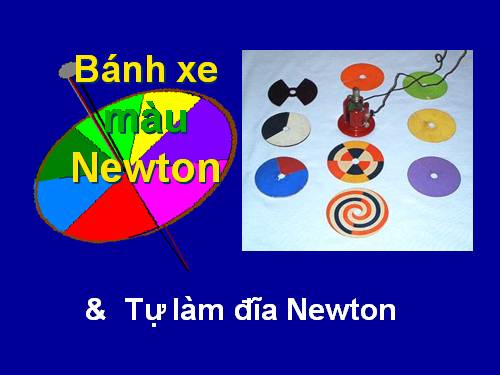 Bánh xe màu Newton và tự chế quay màu