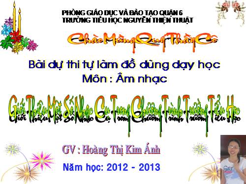 Giới thiệu nhạc cụ bậc Tiểu Học