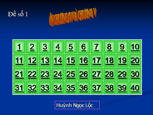 Trắc nghiệm ôn tập