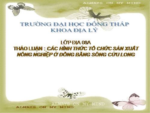 DONG BANG SONG CUU LONG