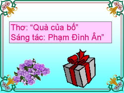 quà của bố