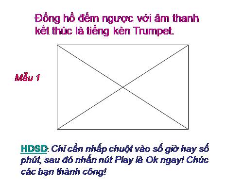HD tạo đồng hô đếm ngược dùng chèn giáo án povepoint