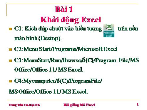GIÁO TRÌNH EXCEL NÂNG CAO