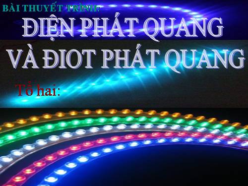Điot phát quang và điện phát quang