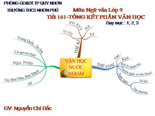 Ngữ văn 9-T.161: Tổng kết phần văn học