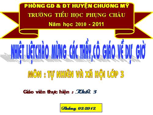 Tinh, TP - TNXH lop 3