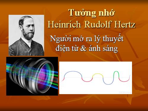 Tưởng nhớ H. Hertz Nhà Vật lý nổi tiếng