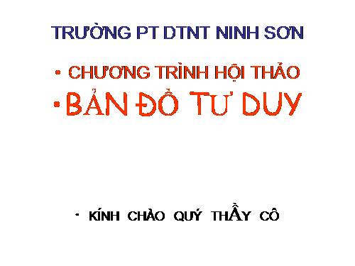 bai giang Bản Đồ Tư Duy