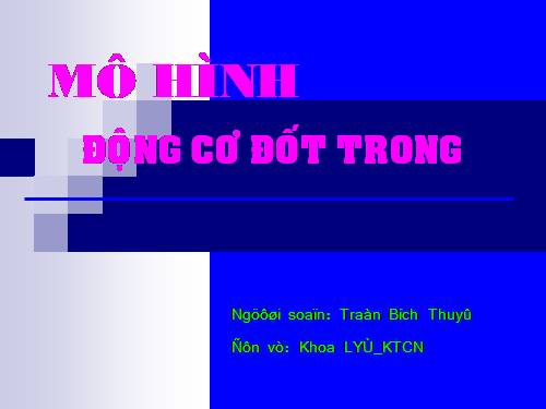 Mô hình động cơ nhiệt