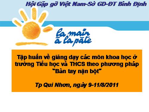 Giới thiệu Bàn tay nặn bột
