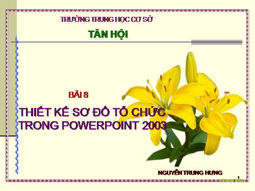 Thiết kế sơ đồ tổ chức trong Power point 2003