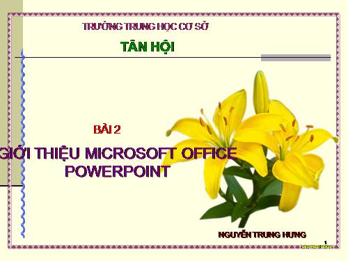 Giới thiệu Power point 2003