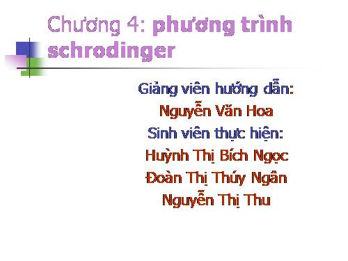 Các bài giảng: Cơ Lượng Tử