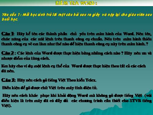 Thực hàng soạn thảo văn bản word
