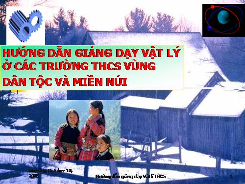 Tài liệu hướng dẫn giảng dạy Vật lý ở THCS phù hợp với HSDTTS