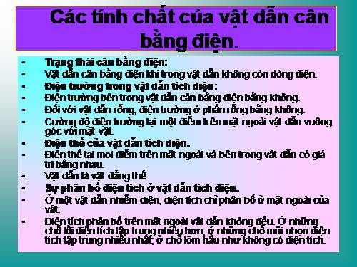 cac tinh chat của vat dan can bang-VL 10