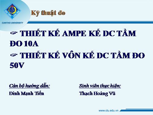 thiet ke Ampe ke va Von ke