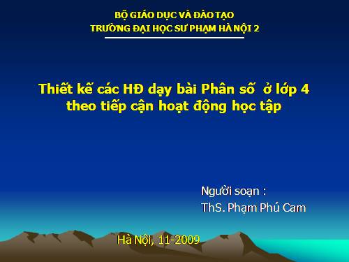 Phân số , lớp 4