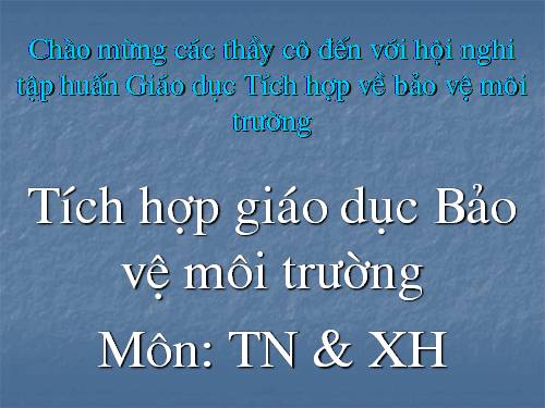 BVMT tieu hoc