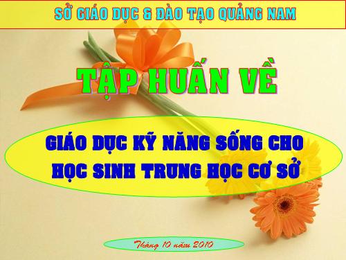Bài giảng kỹ năng sống