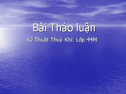 thao luan thuy khi