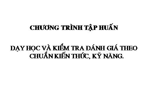 Chuẩn kiến thức kĩ năng môn vật lí (hot)