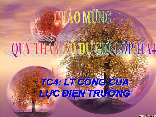 tc4: ltcong của lực điện trường