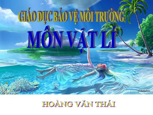TÍCH HỢP BVMT THEO BÀI