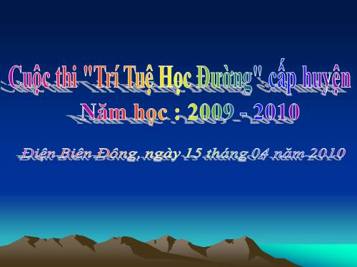 sản phẩm trí tuệ của PGD Điện Biên Đông