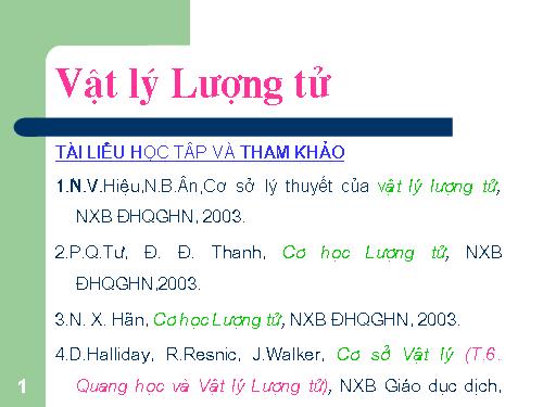 vật lý lượng tử