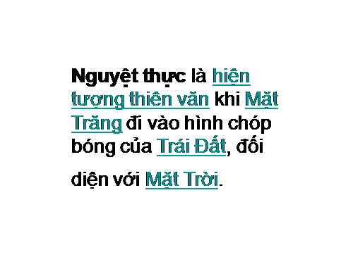 NGUYỆT THỰC