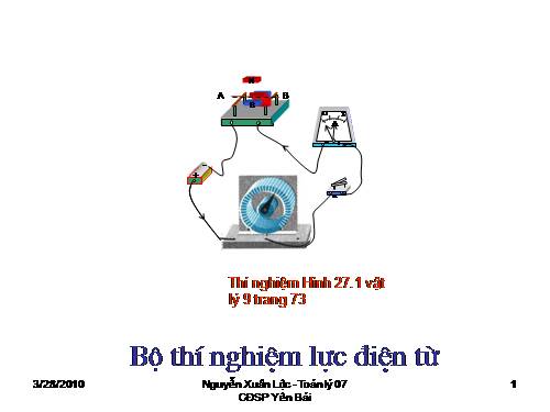 Thí nghiệm vật lý ảo THCS