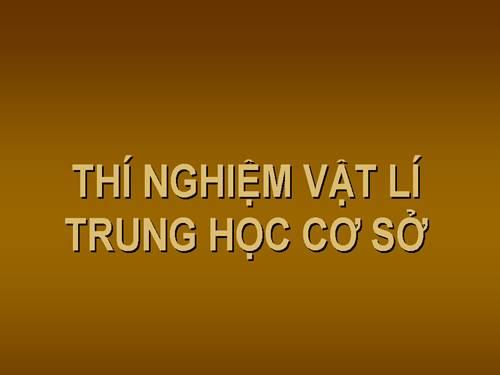 nội dung trong thí nghiệm vạt ly