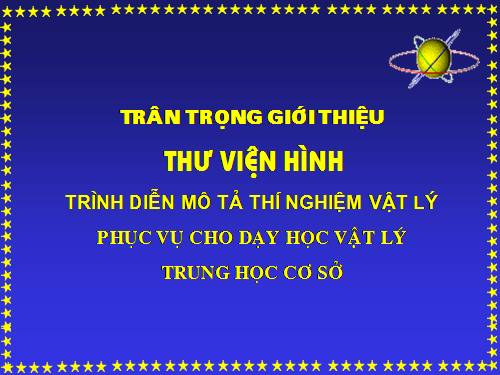 Thí nghiệm dùng trong dạy học vật lý