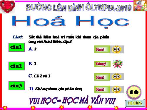 Trò chơi đường lên đỉnh- Vật Lý