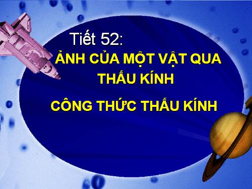 Ảnh của ảnh qua t hấu kính