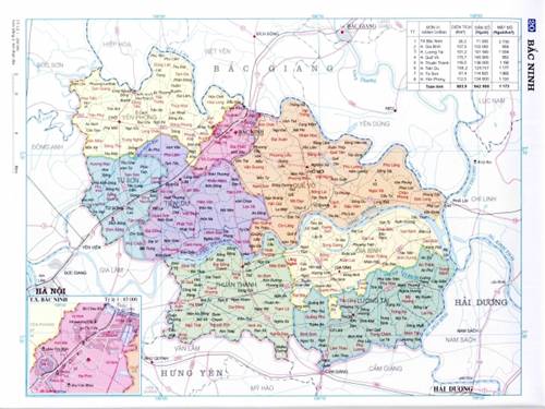 Bản đồ tỉnh Bắc Ninh (2)